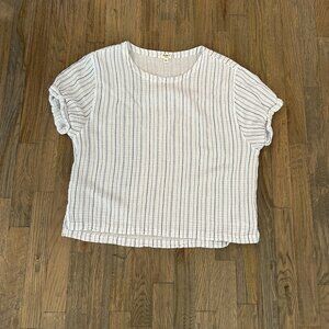 dylan brand white stiped top